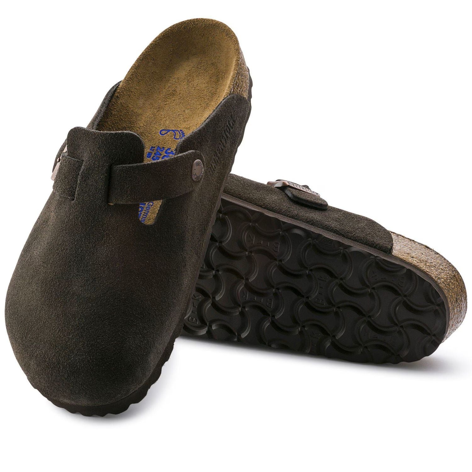 Birkenstock Boston Soft Pantoffel Bruin