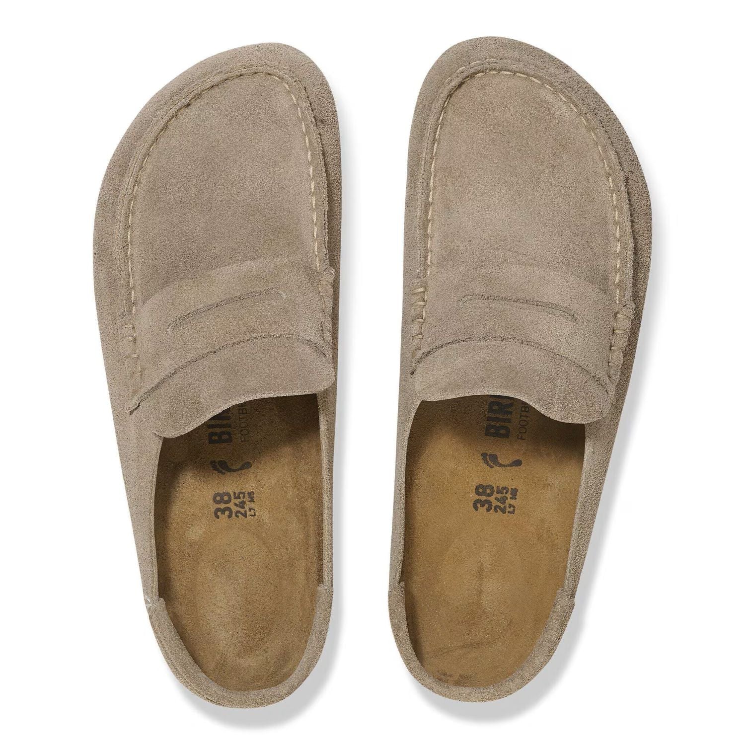 Birkenstock Naples Wrapped Pantoffel Beige