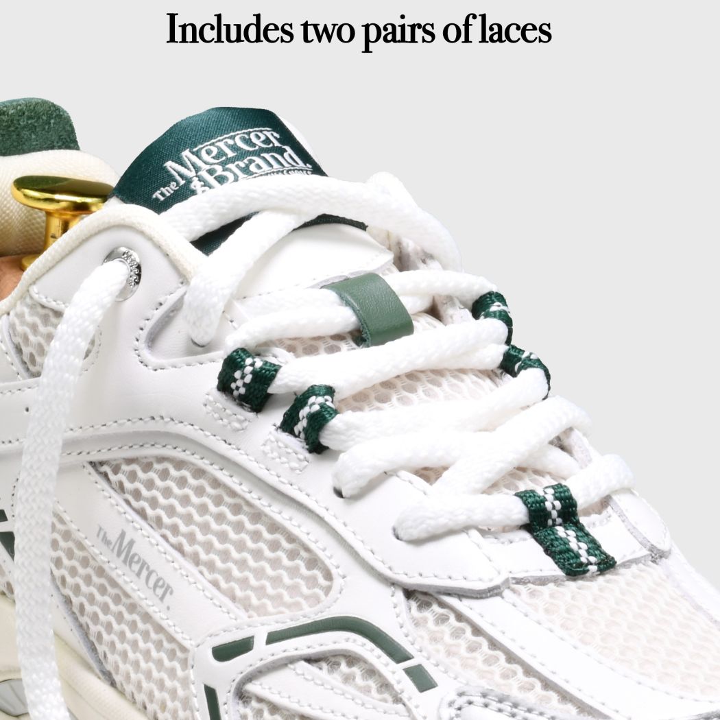 The Mercer Brand The Re-Run Baseball Sneaker Wit/Groen