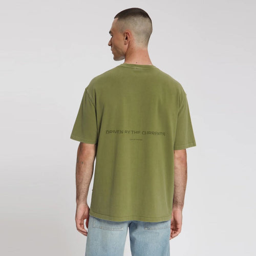 Law of the Sea Aqualis Garment Dyed T-shirt Donker Groen