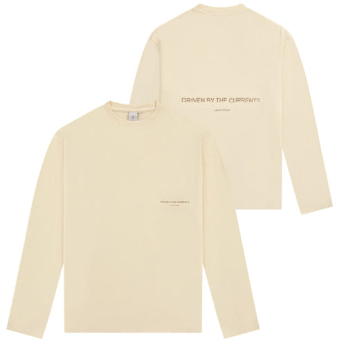 Law of the Sea Thaumas Garment Dye Longsleeve T-shirt Off White