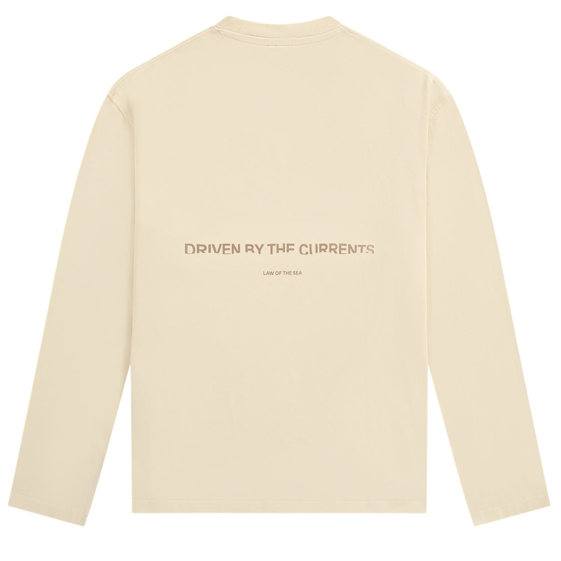Law of the Sea Thaumas Garment Dye Longsleeve T-shirt Off White