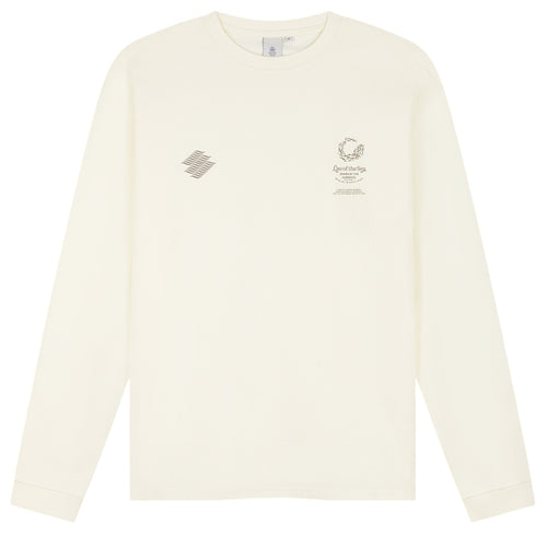 Law of the Sea Mazu Artwork Longsleeve T-shirt Off White