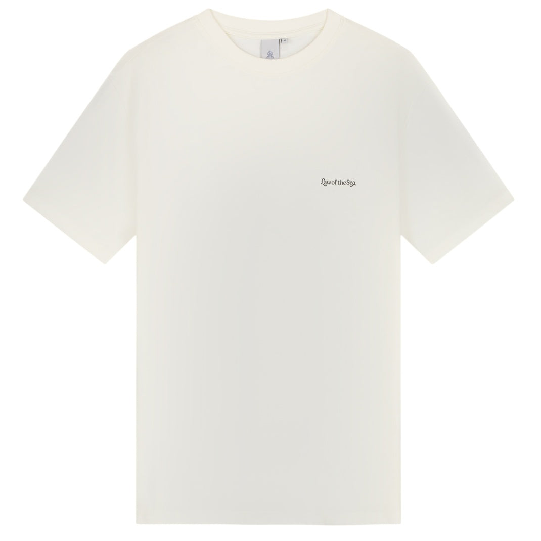 Law of the Sea Anchored Artwork T-shirt Off White