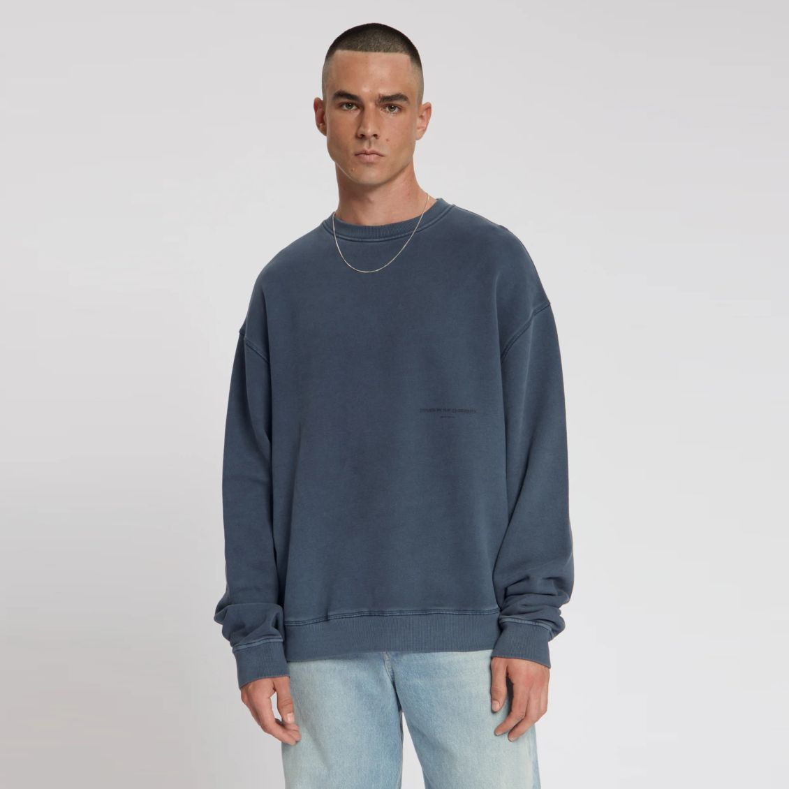 Law of the Sea Torria Garment Dyed Sweater Donker Blauw