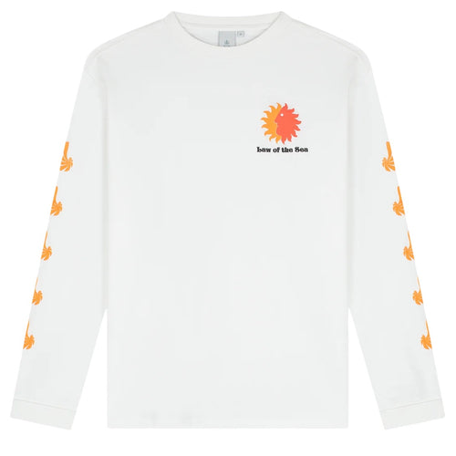 Law of the Sea Sunny Artwork Longsleeve T-shirt Wit