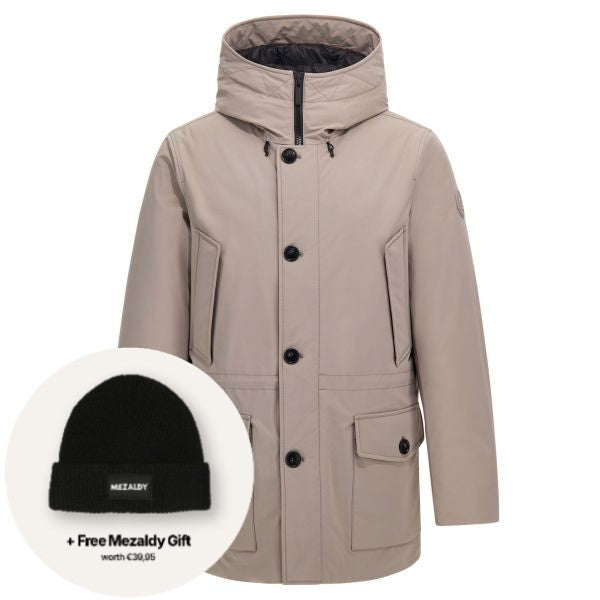 Woolrich Arctic Stretch Down Parka Beige