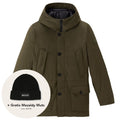 woolrich arctic stretch down parka donker groen