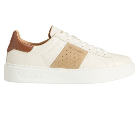 Woolrich Classic Court Sneaker Off White/Beige