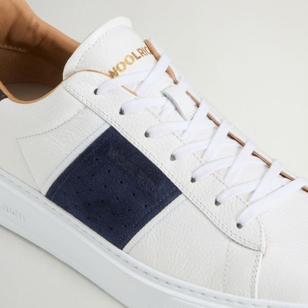 Woolrich Classic Court Sneaker Wit/Blauw