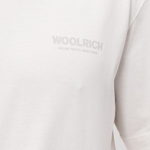Woolrich Cotton Graphic T-shirt Wit