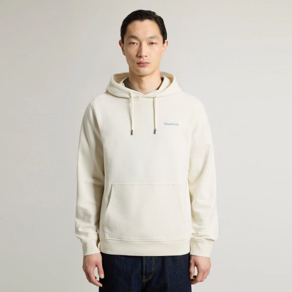 Woolrich Graphic Hoodie Beige