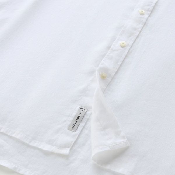 Woolrich Linen Overhemd Wit