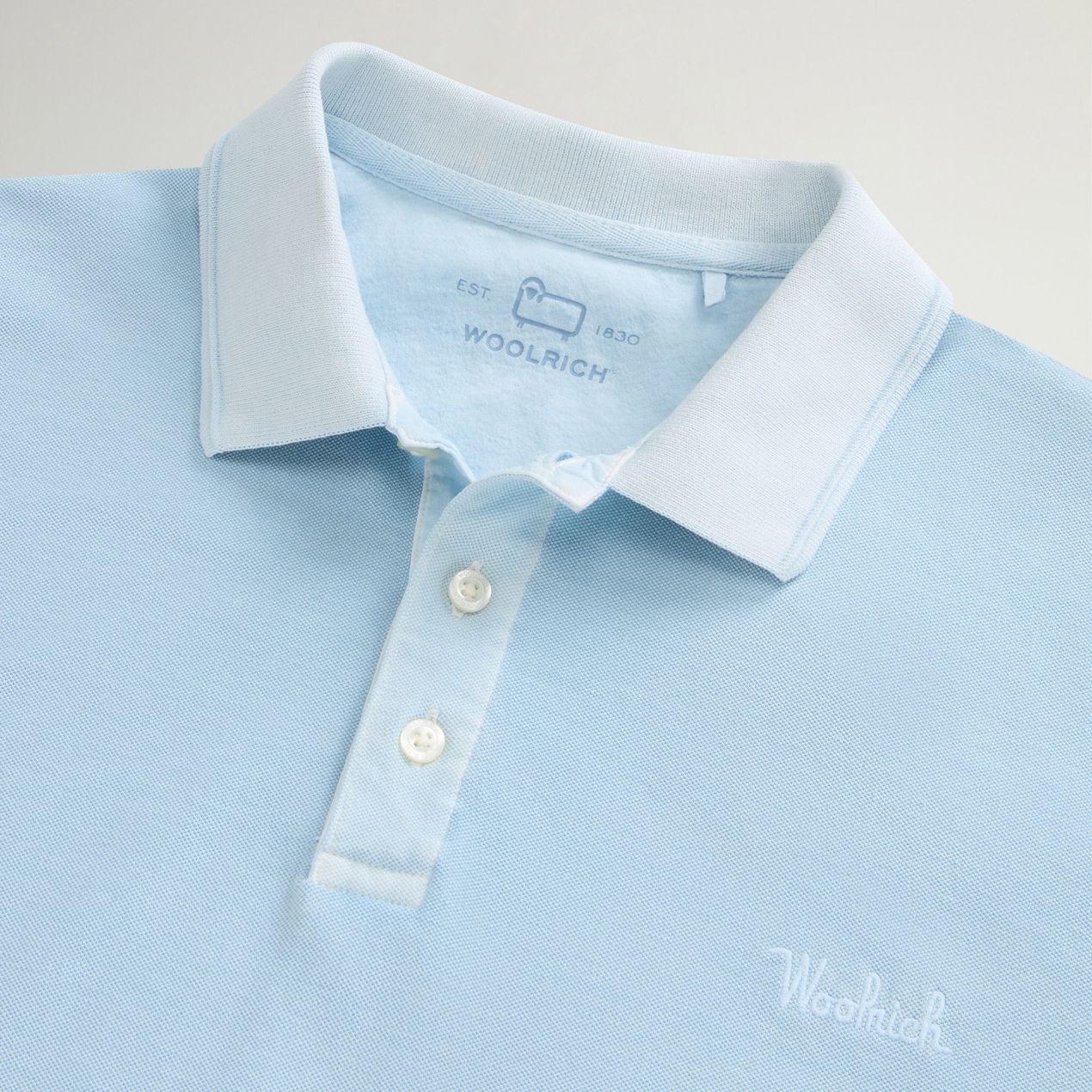 Woolrich Mackinack Polo Licht Blauw