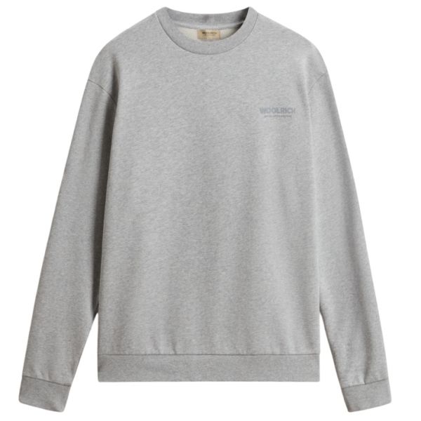 Woolrich Marco Logo Sweater Grijs