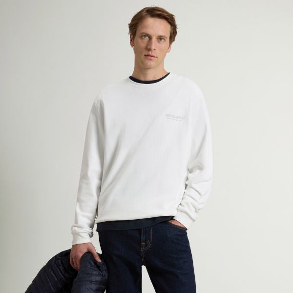 Woolrich Marco Logo Sweater Wit