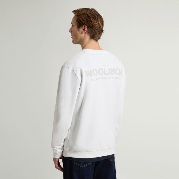 Woolrich Marco Logo Sweater Wit