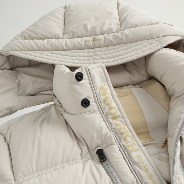 Woolrich Matt Stretch Puffer Beige