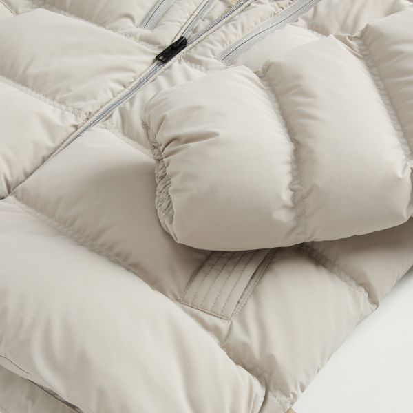 Woolrich Matt Stretch Puffer Beige