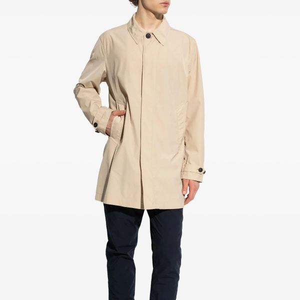 Woolrich New City Car Coat Off White