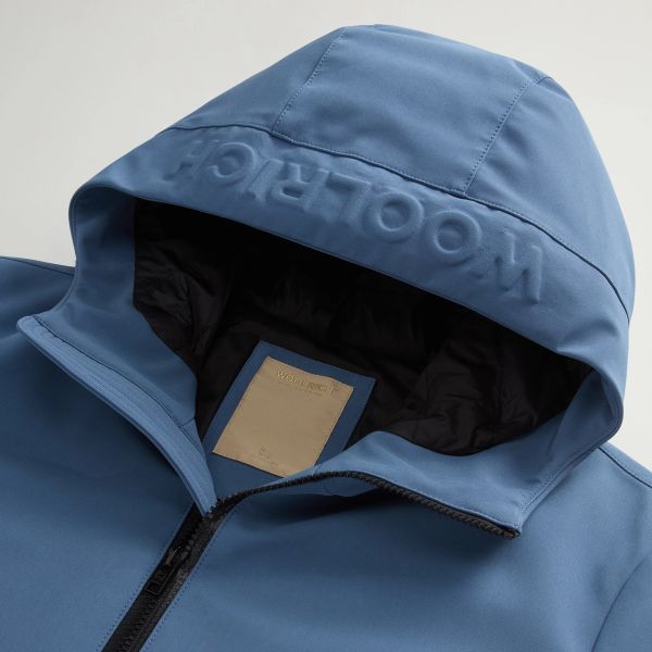 Woolrich Pacific Soft Shell Jack Blauw