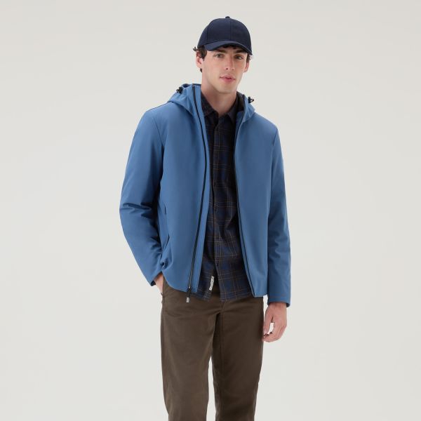 Woolrich Pacific Soft Shell Jack Blauw