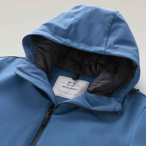 Woolrich Pacific Soft Shell Jack Blauw
