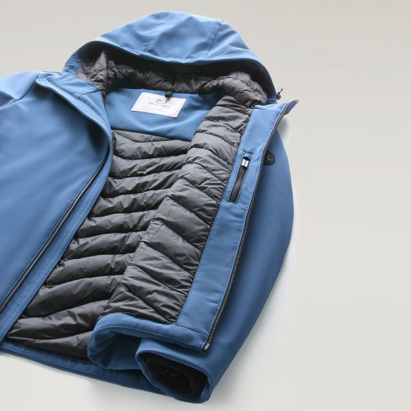 Woolrich Pacific Soft Shell Jack Blauw