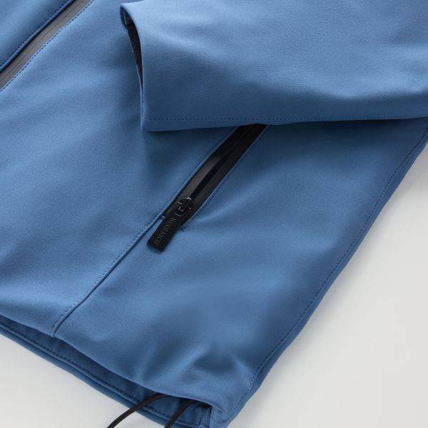 Woolrich Pacific Soft Shell Jack Blauw