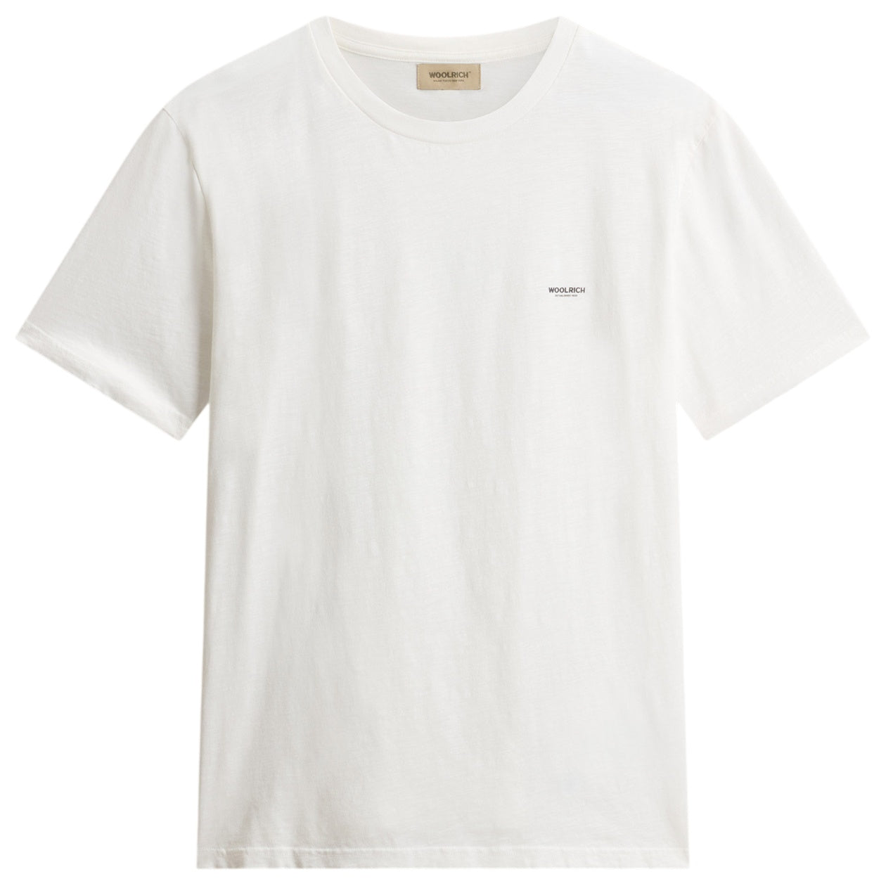 Woolrich Slub Logo T-shirt Wit