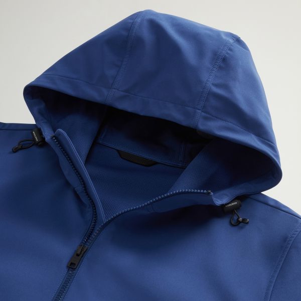 Woolrich Soft Shell Jack Blauw