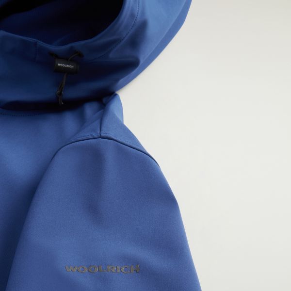 Woolrich Soft Shell Jack Blauw