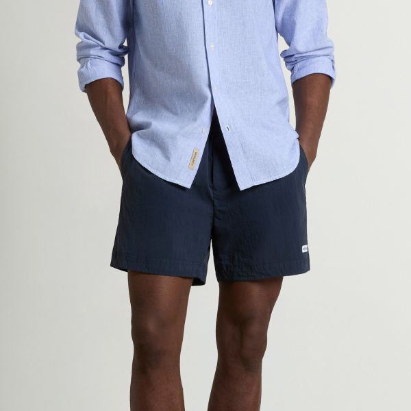 Woolrich Solid Zwembroek Navy