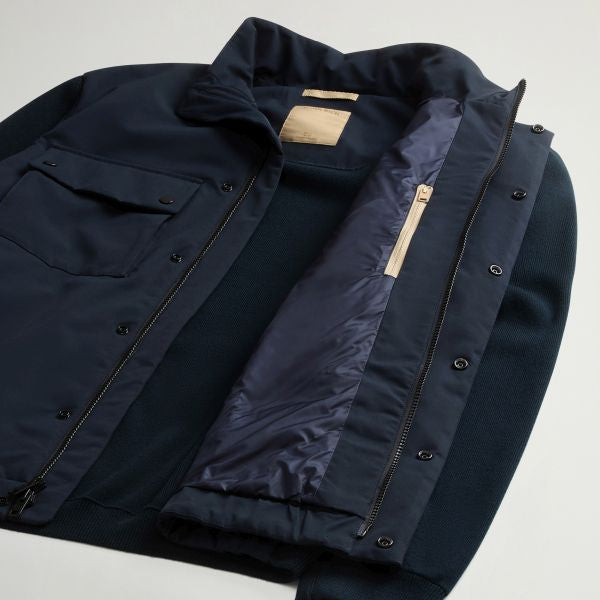 Woolrich Two Layers Hybrid Jack Navy