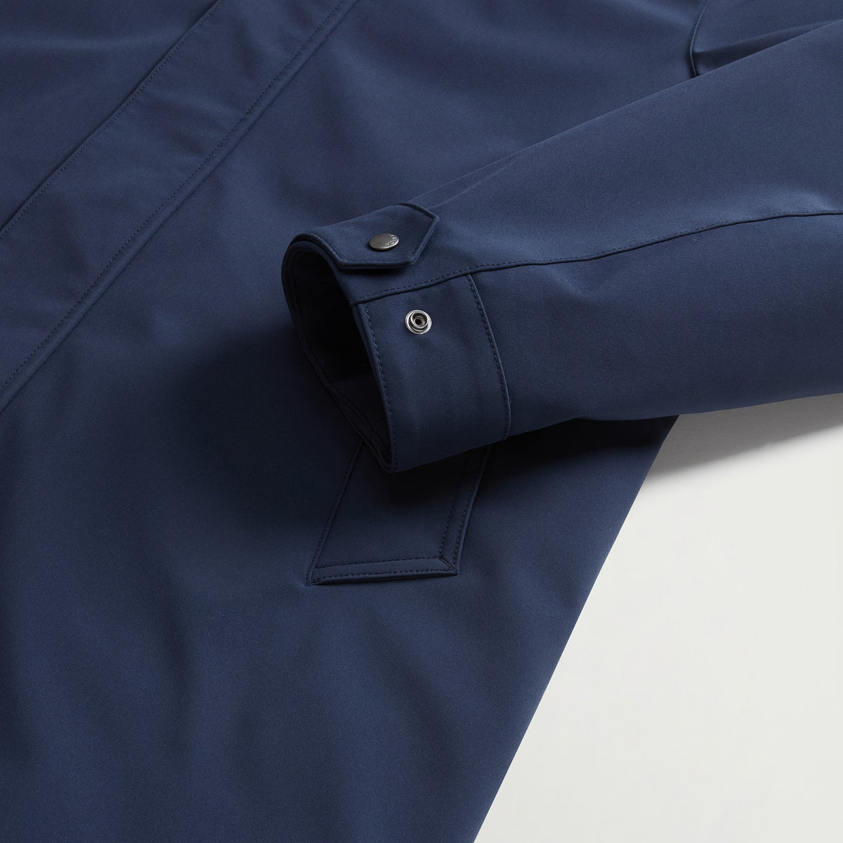 Woolrich Barrow Mac Coat Soft Shell Jas Navy