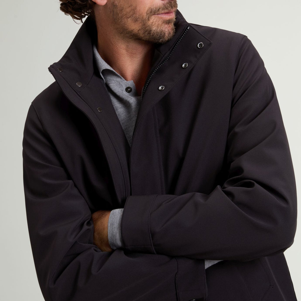 Woolrich Barrow Mac Coat Soft Shell Jas Zwart