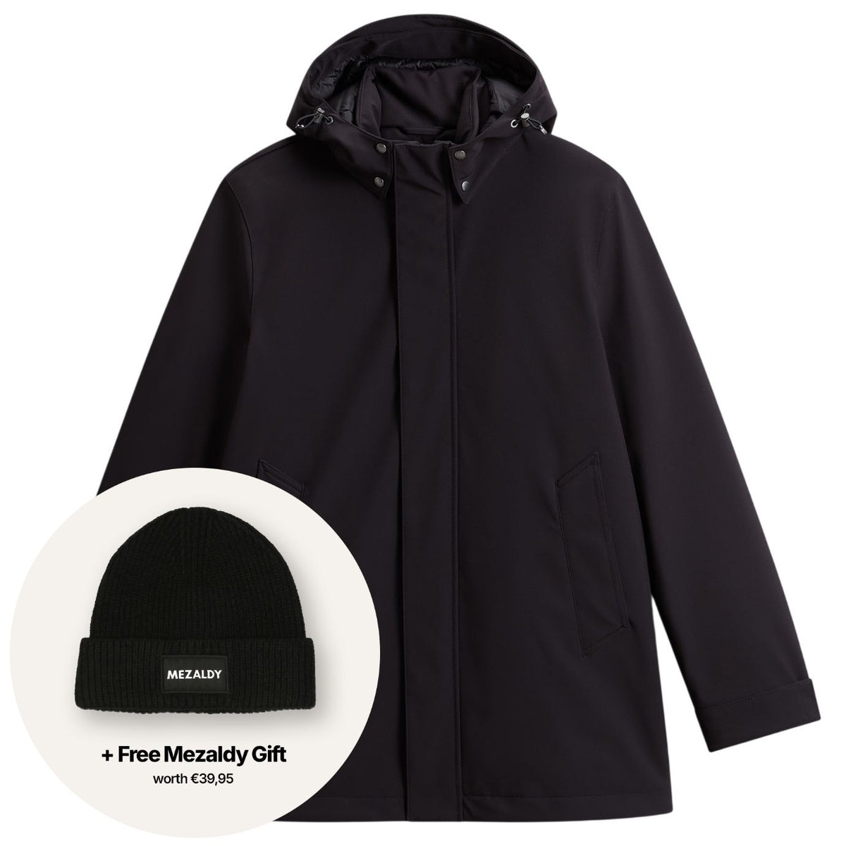 Woolrich Barrow Mac Coat Soft Shell Jas Zwart
