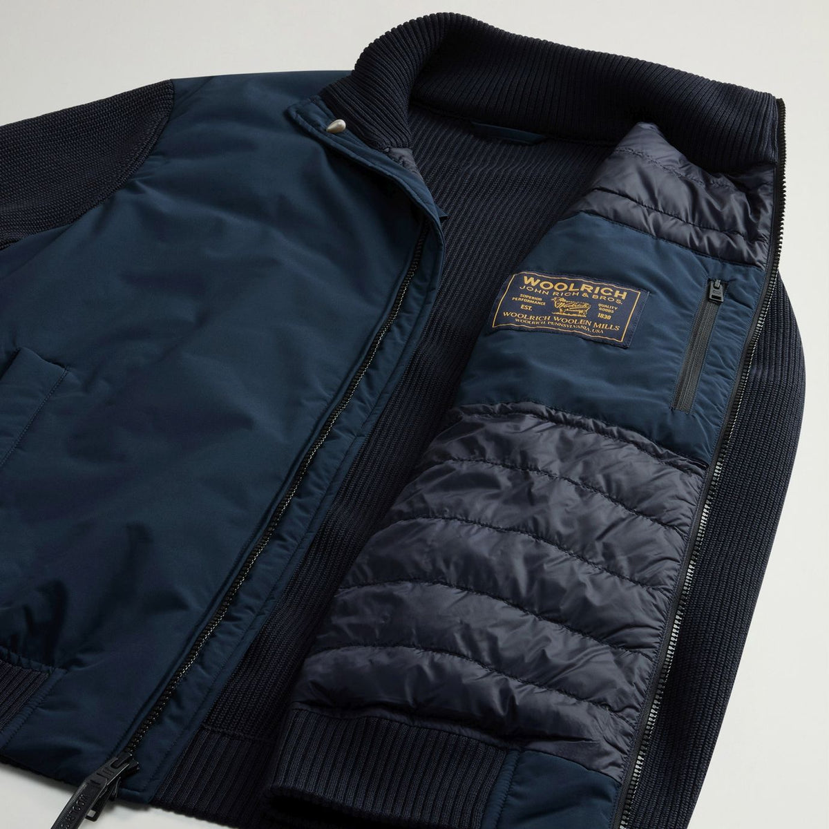 Woolrich Cloud Hybrid Jas Navy