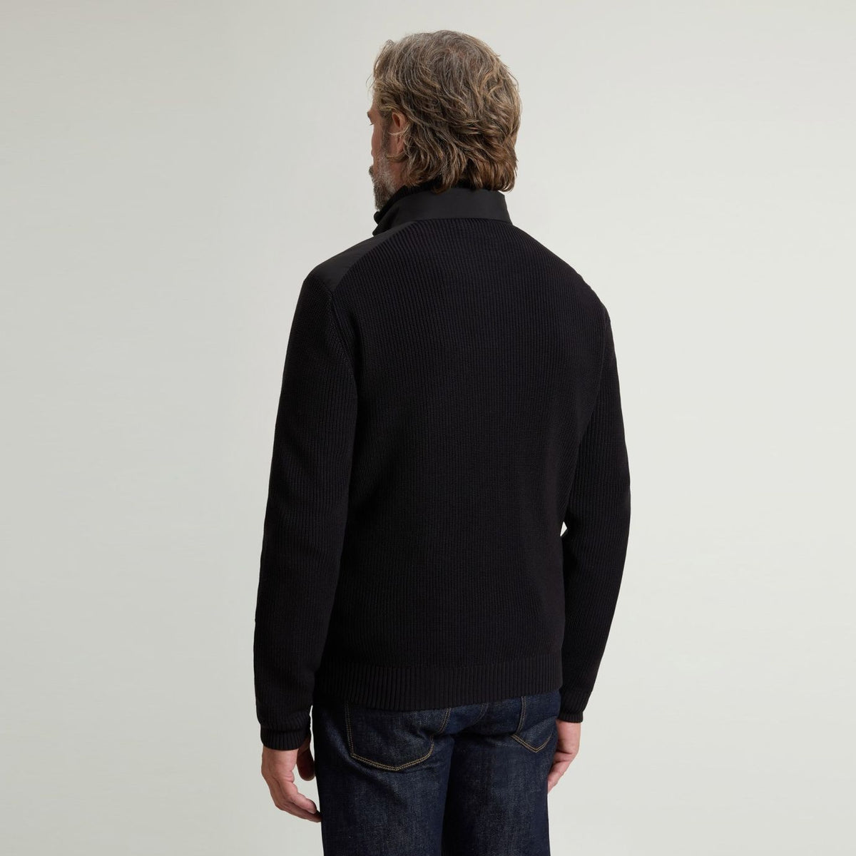 Woolrich Cloud Hybrid Jas Zwart