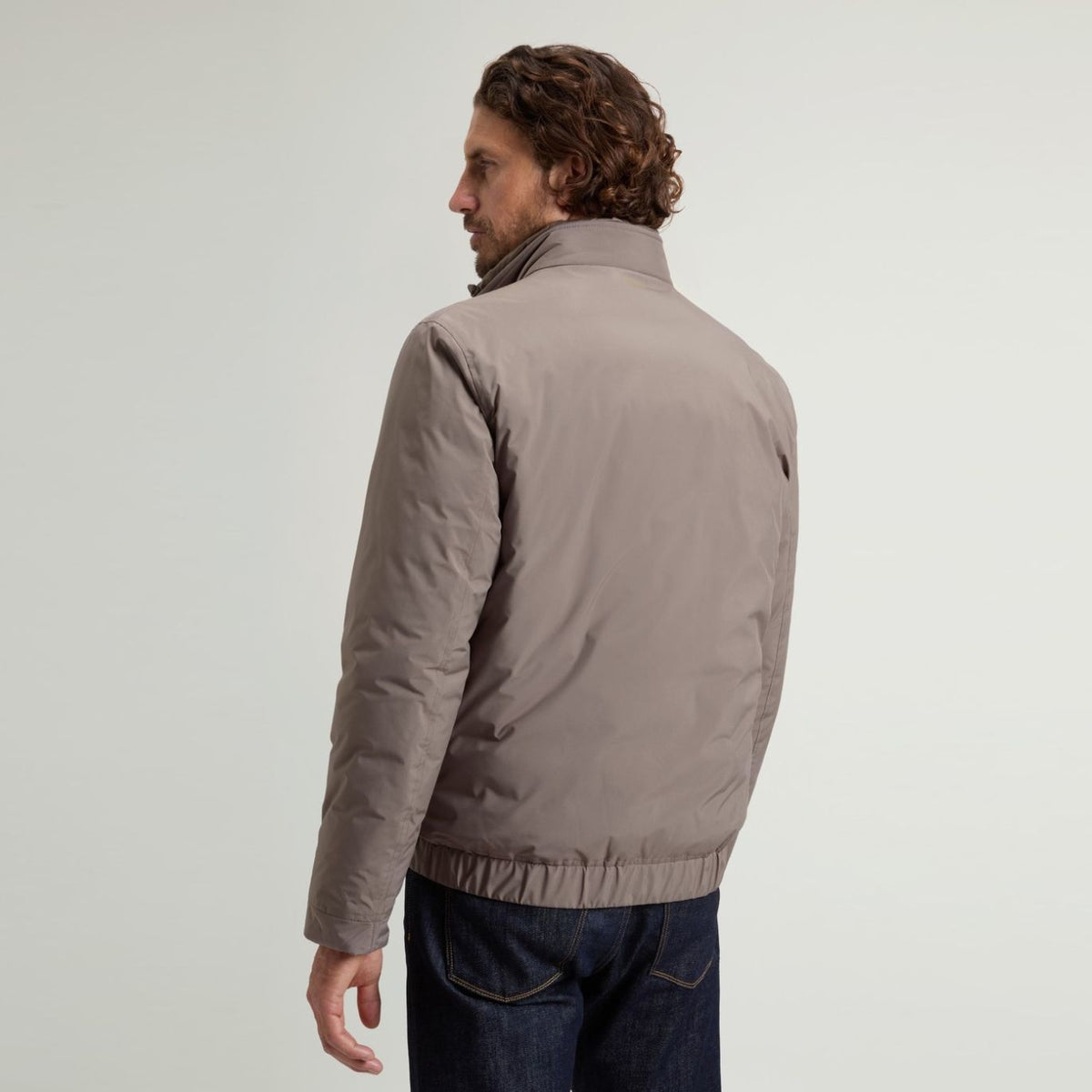 Woolrich Cloud Lewis Bomber Jas Bruin