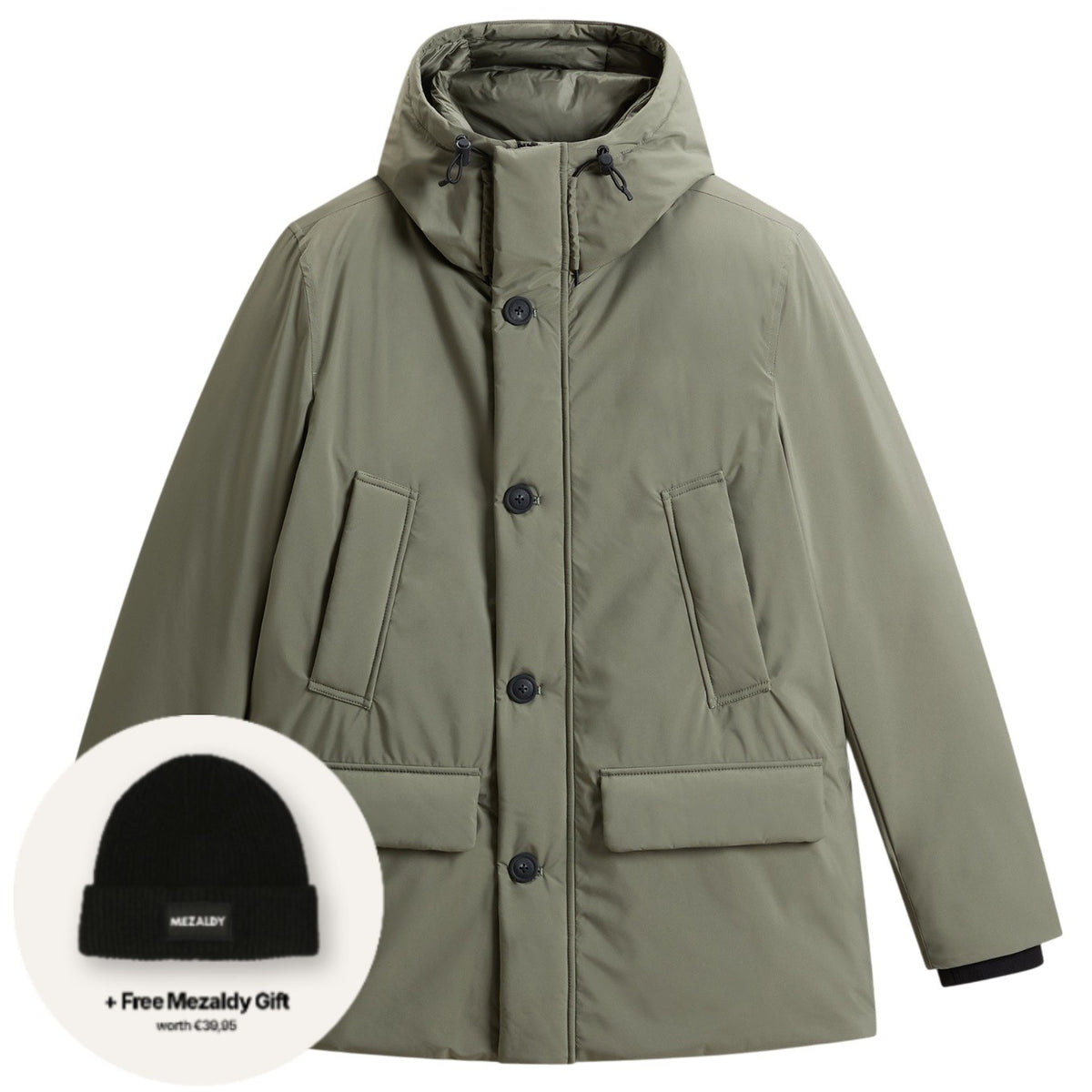 Woolrich Cloud Parka Donker Groen