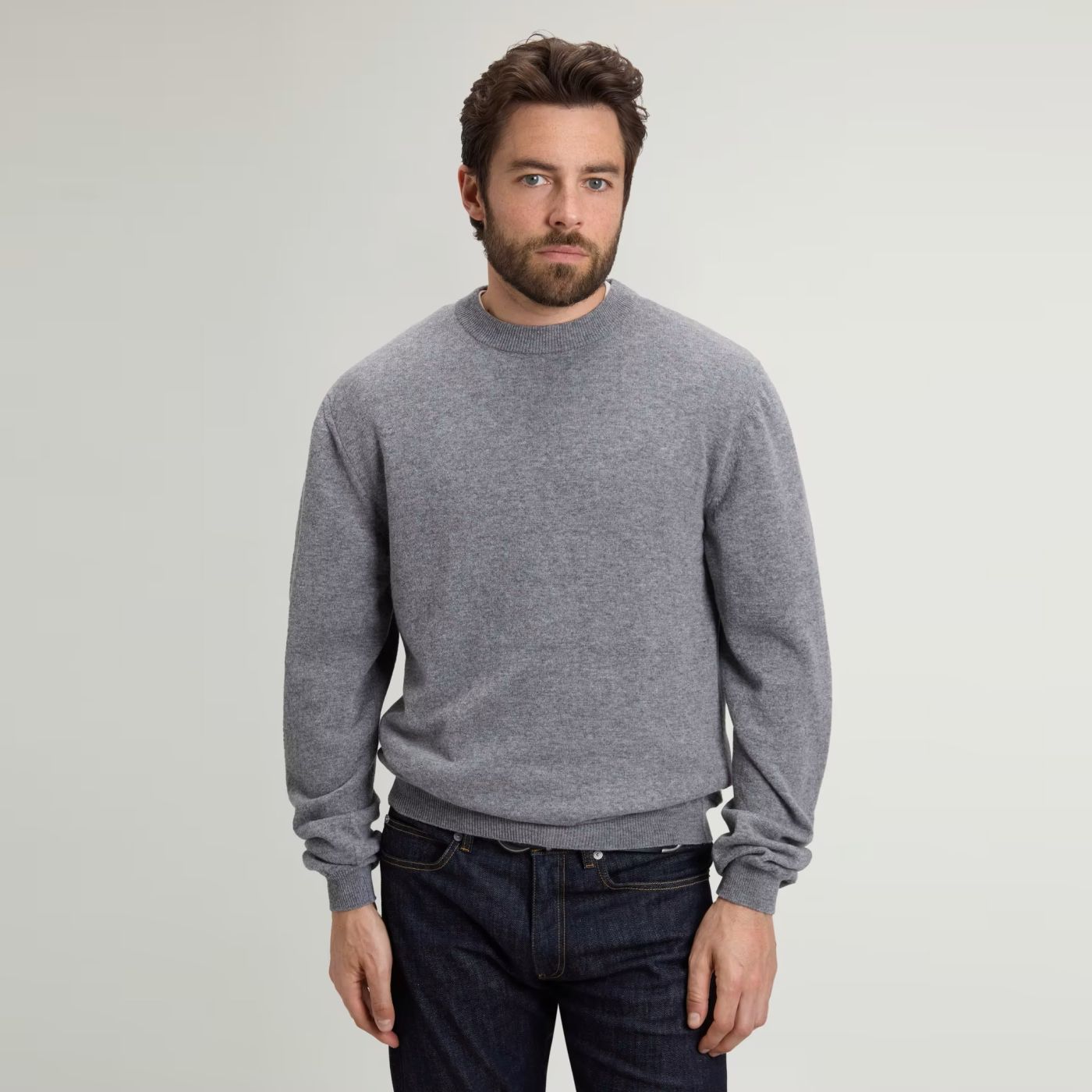 Woolrich Lambswool Sweater Grijs