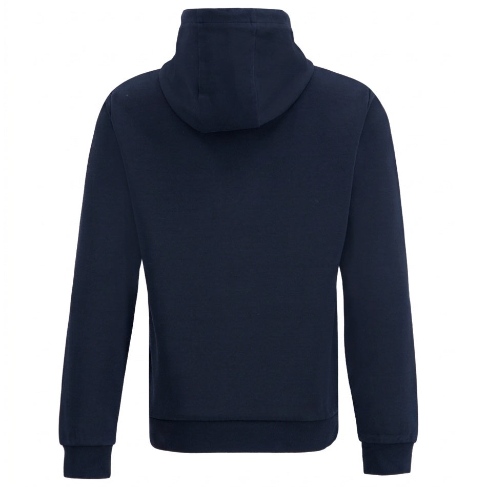 Woolrich Logo Interlock Hoodie Navy