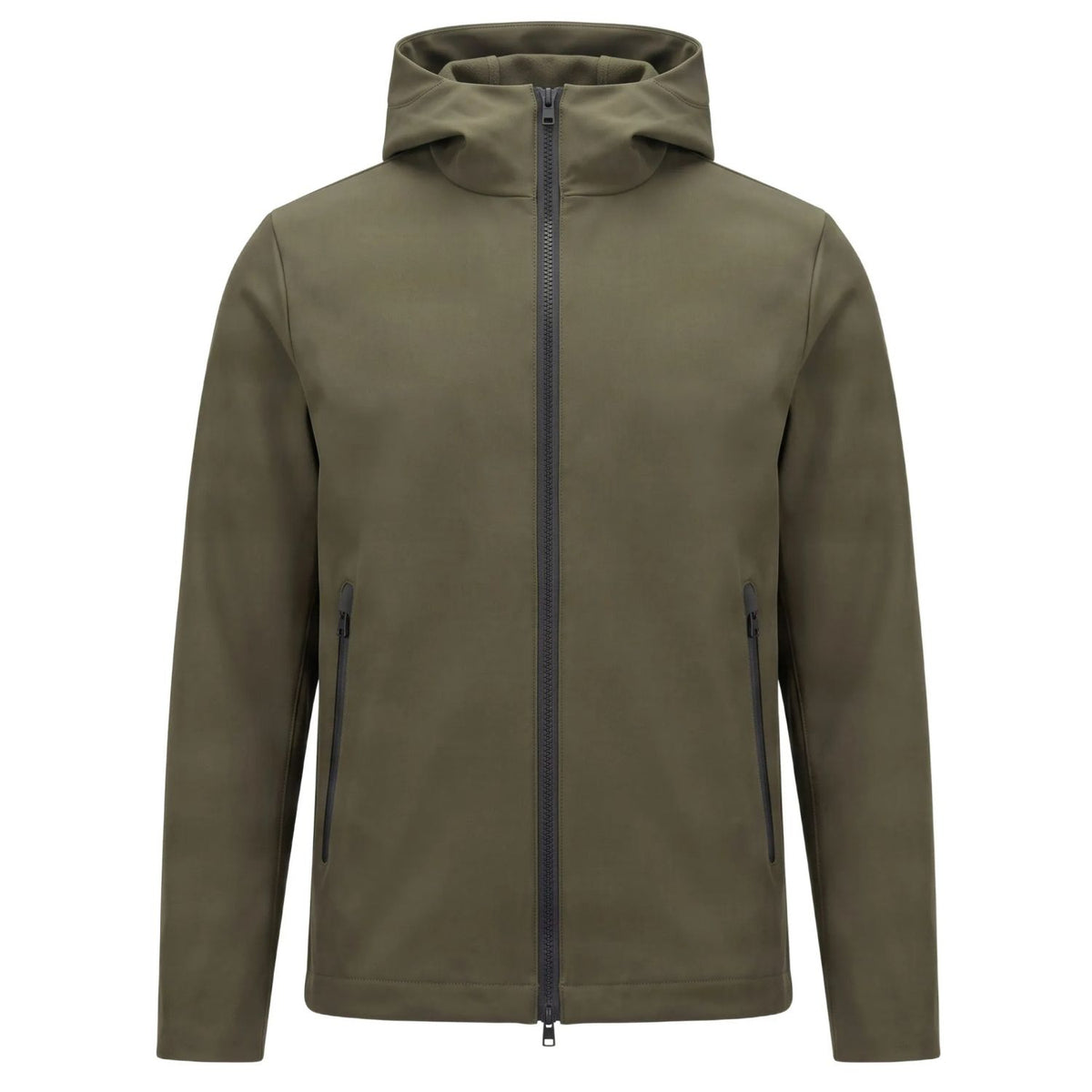 Woolrich Pacific Soft Shell Jack Donker Groen