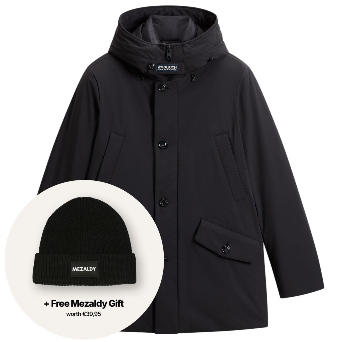 Woolrich Stretch Arctic Parka Zwart