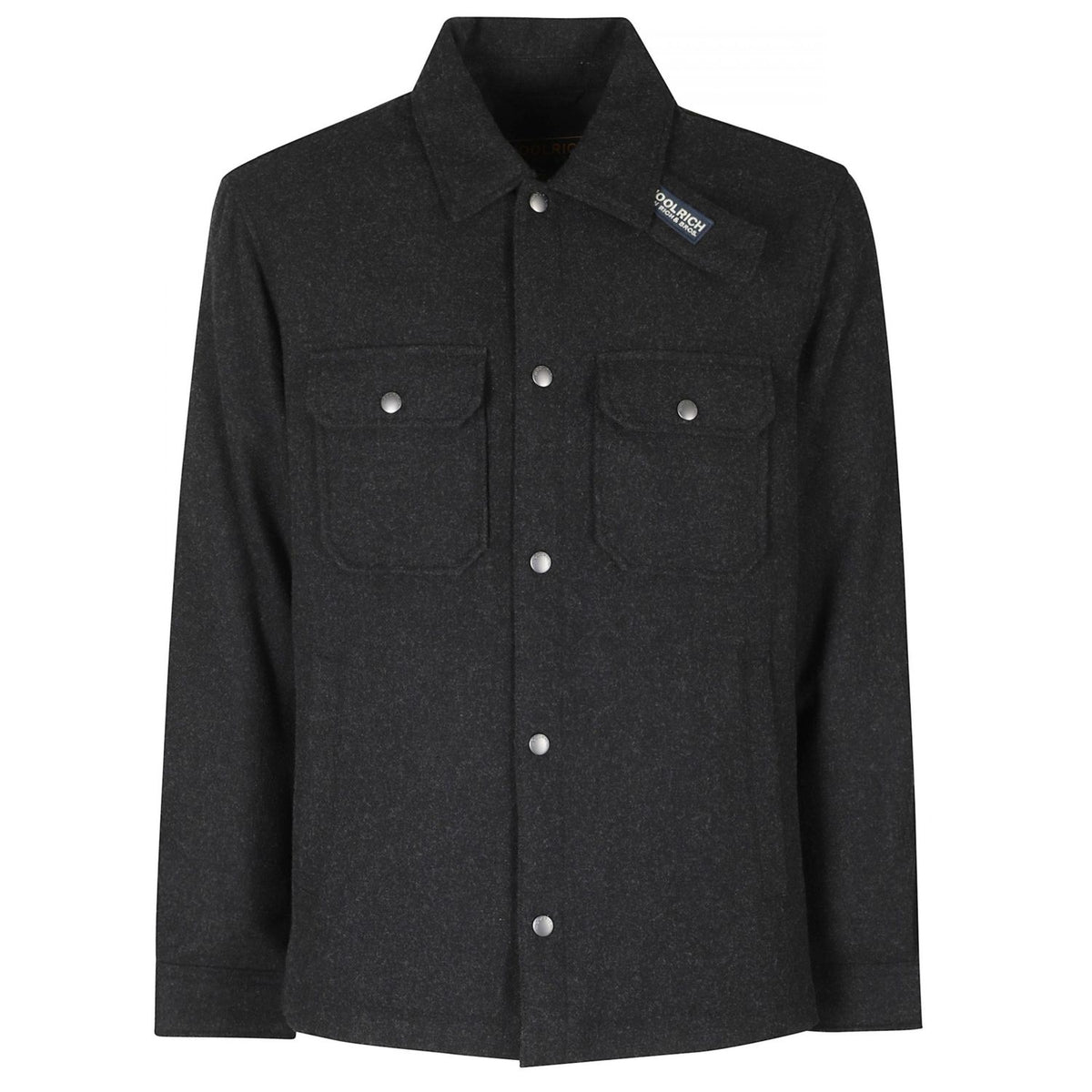 Woolrich Wool Alaskan Overshirt Zwart