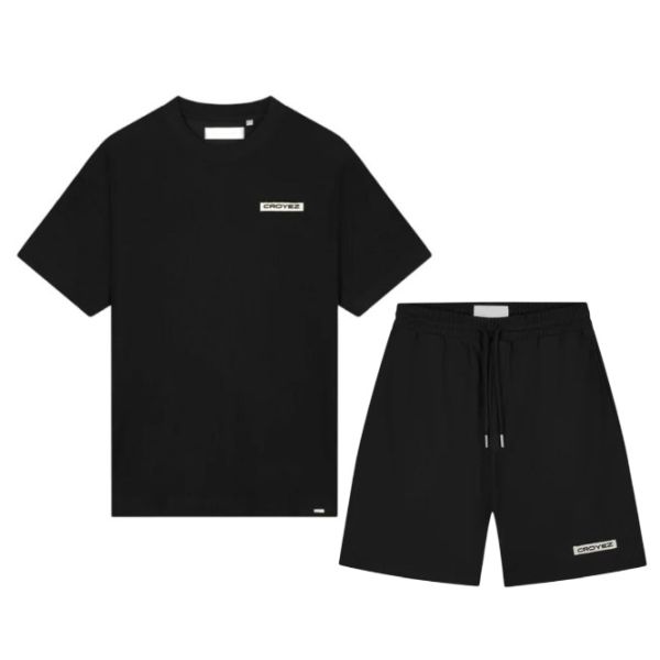 Croyez Plisse Zomerset Zwart